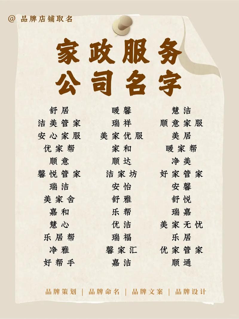 家政公司起名时，需要注意哪些法律问题？